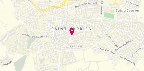 Plan de Residence Pers Agees Desnoyer, Rue Montesquieu, 66750 Saint-Cyprien