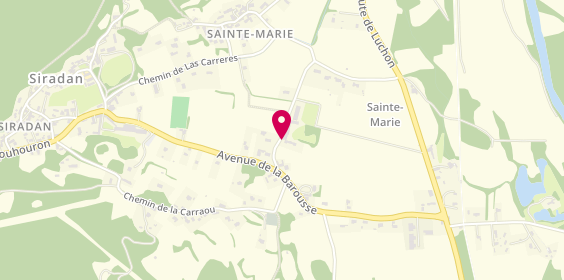 Plan de EHPAD Sainte Marie de Siradan, 4 chemin de Bouvour, 65370 Siradan