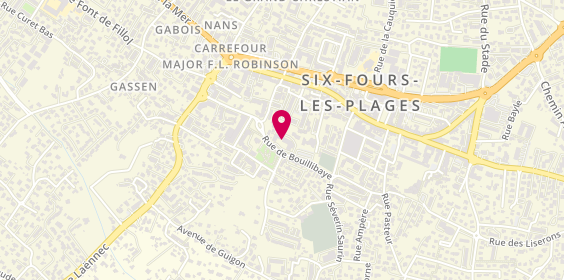 Plan de La Rose de Noël, 220 Rue de Bouillibaye, 83140 Six-Fours-les-Plages