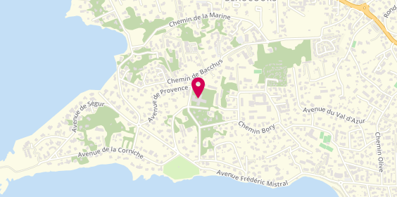 Plan de Korian la Pinède, 25 avenue Barbazanges, 83110 Sanary-sur-Mer