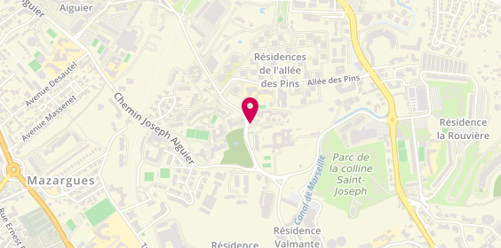 Plan de Residence Les Pins, 19 Chem. De la Colline Saint-Joseph, 13009 Marseille
