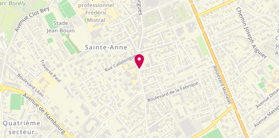 Plan de Domusvi Domicile Marseille, 509 avenue de Mazargues, 13008 Marseille