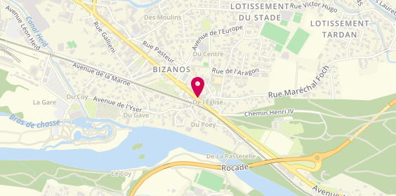 Plan de Association Bizanos Aide Personnes Agées, 45 Rue Georges Clemenceau, 64320 Bizanos