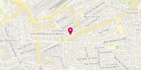 Plan de Ass Accueil et Amitie le Radeau, 7 Rue Consolat, 13001 Marseille