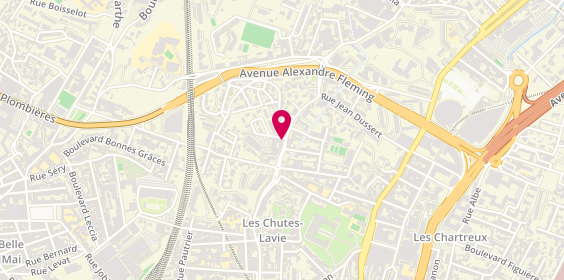 Plan de EHPAD Résidence Horizon Bleu, 23 avenue des Chutes Lavie, 13004 Marseille