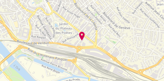 Plan de Emera Residence Seniors des Poetes, 9 Rue du Tunnel, 34500 Béziers