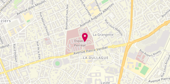 Plan de Ehpad la Pinède, Espace Perreal 2 Boulevard Doct Mourrut, 34500 Béziers