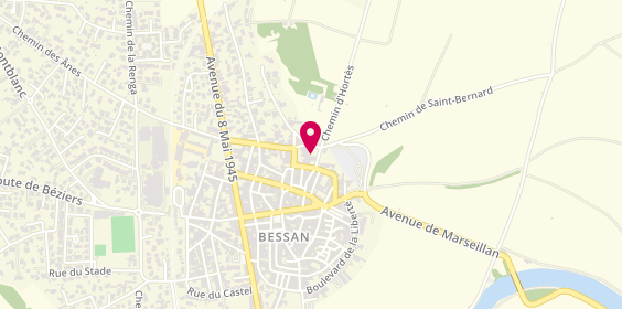 Plan de Ehpad du CCAS de Bessan, 28 Boulevard du Progrès, 34550 Bessan