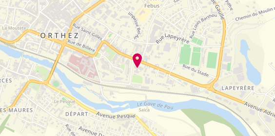 Plan de Residence Jeanne d'Albret, 2 avenue Francis Jammes, 64300 Orthez