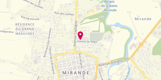 Plan de Residence Lezian Mirande, 27 chemin de Régis, 32300 Mirande