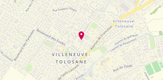 Plan de Residence le Pin, 2 Rue René Cassin, 31270 Villeneuve-Tolosane