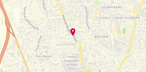 Plan de Résidence Retraite Médicalisée Pasteur, Avenue Philippe Solari, 13090 Aix-en-Provence