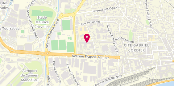 Plan de Maison de Retraite Les Gabres, 8 Rue René Dunan, 06150 Cannes