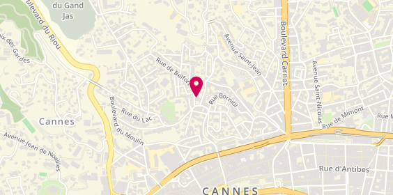 Plan de Résidence Retraite Les Bougainvillées, 2 Boulevard Delaup, 06400 Cannes