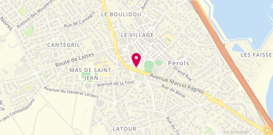 Plan de EHPAD la Martégale, Pérols Centre, Maison de Retraite
129 Allée Jacques Brel, 34470 Pérols