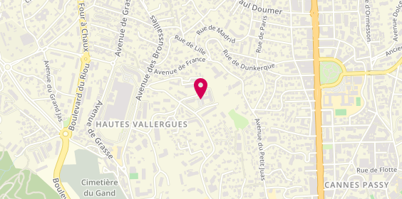 Plan de Residence Palmosa, 84 avenue Jean de Lattre de Tassigny, 06400 Cannes