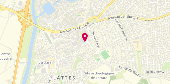 Plan de Fondation Partage et Vie - Résidence autonomie Jacques d'Aragon - Lattes, 617 avenue de Montpellier, 34970 Lattes