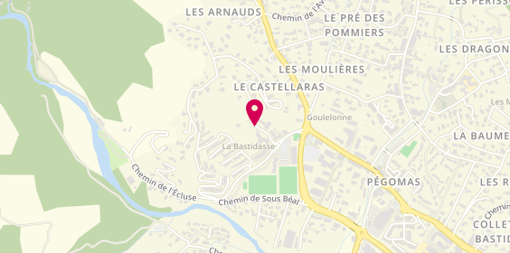 Plan de Résidence Retraite la Bastide de Pegomas, 85 Chemin Castellaras, 06580 Pégomas