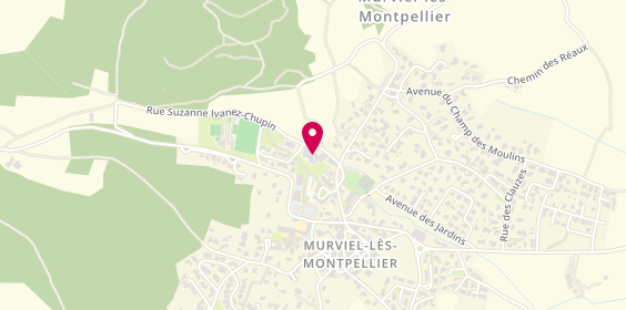 Plan de EHPAD Les Jardins de la Fontaine, 3 Rue Suzanne Ivanez-Chupin, 34570 Murviel-lès-Montpellier