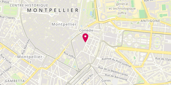 Plan de Résidence Sénior Services Coeur Comédie, 17 Ter Rue Alfred Bruyas, 34000 Montpellier