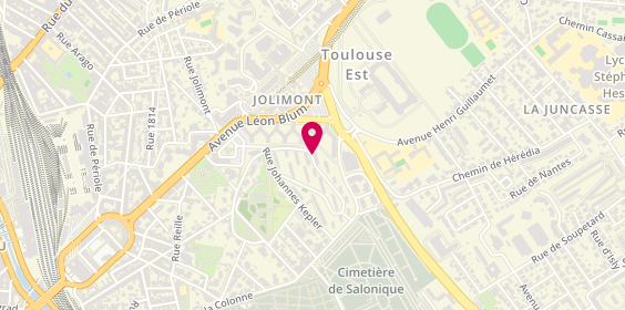 Plan de Résidence Conviviale Jolimont, 16 Rue Joachim Génard, 31500 Toulouse