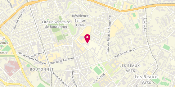 Plan de Centre de la Roseraie Ste Odile, 16 Rue Saint-Vincent de Paul, 34000 Montpellier