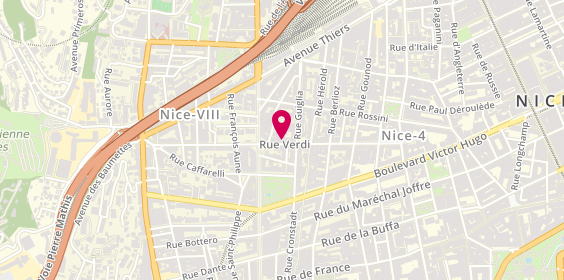 Plan de Domusvi Domicile Nice, 40 Rue Verdi, 06000 Nice