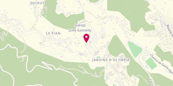 Plan de EHPAD Les Hauts de Menton, 76 Route du Sanatorium, 06500 Gorbio