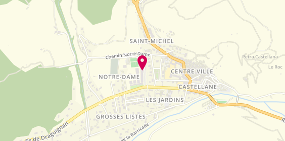 Plan de EHPAD de Castellane, Quartier Notre Dame, 04120 Castellane
