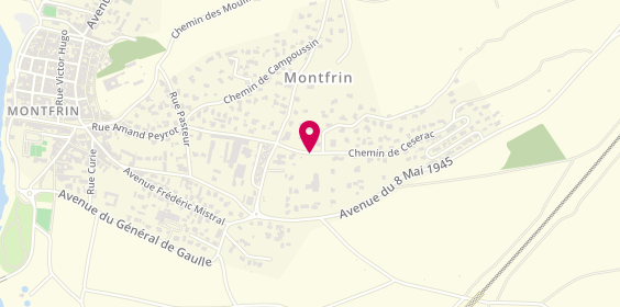 Plan de Maison de Retraite les Oliviers, 420 Chemin de Césérac, 30490 Montfrin