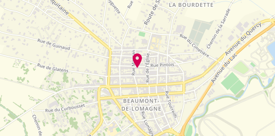 Plan de EHPAD public de Beaumont de Lomagne - Site Daudignon, 10 Bis Rue Mauran, 82500 Beaumont-de-Lomagne