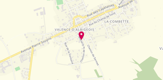 Plan de Association Chez Nous, chemin de Sermet, 81340 Valence-d'Albigeois