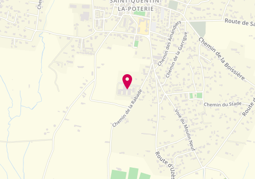 Plan de Epahd, 250 chemin de la Rabade, 30700 Saint-Quentin-la-Poterie