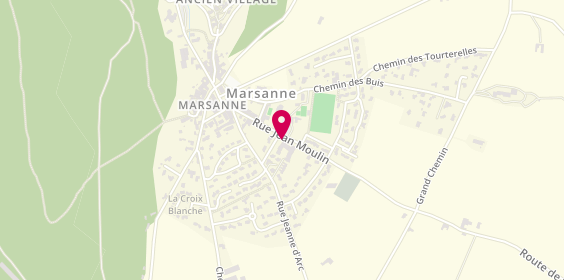 Plan de Résidence des Côteaux de Marsanne, 2 Rue de la Gendarmerie, 26740 Marsanne