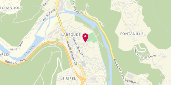 Plan de Ehpa Lf Résidence du Val d'Ardèche, 3 Rue Jean Moulin, 07200 Labégude