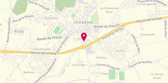 Plan de Résidence Yves Perrin, 145 Rue de la Gare, 07210 Chomérac