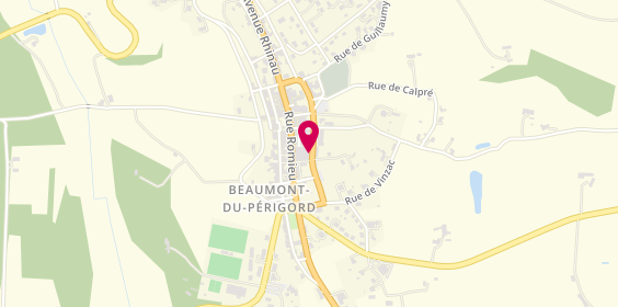 Plan de Ehpad de la Bastide, Beaumont du Perigord 66 Boulevard Resistance, 24440 Beaumontois-en-Périgord