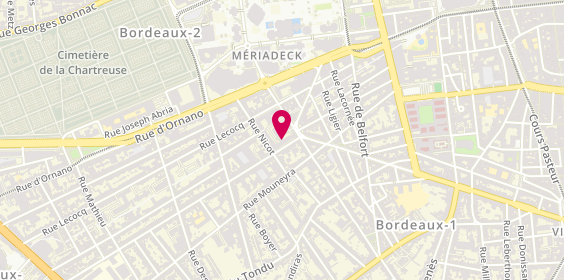 Plan de Korian Clos Séréna, 1 Rue Jean Renaud Dandicolle, 33000 Bordeaux