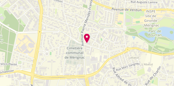Plan de Résidence Les Chardons Bleus, 37 avenue de Foncastel, 33700 Mérignac