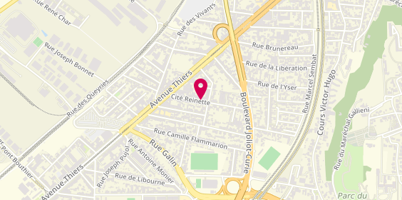 Plan de Residence-Club Senior Reinette, 24 Cité Reinette, 33100 Bordeaux