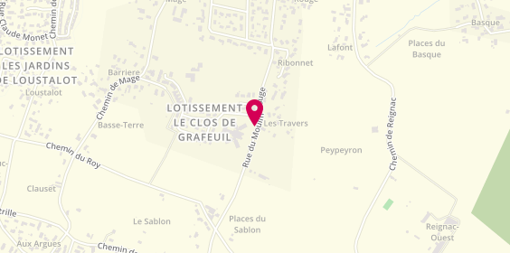 Plan de Le Moulin de Jeanne, 29 Rue Moulin Rouge, 33450 Saint-Loubès