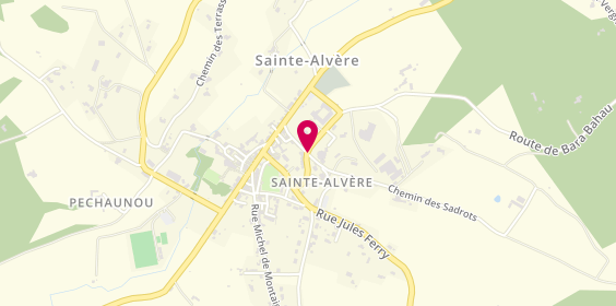 Plan de Les Jardins des hauts de Sainte Alvère, 7 Rue de Lostanges, 24510 Val de Louyre et Caudeau