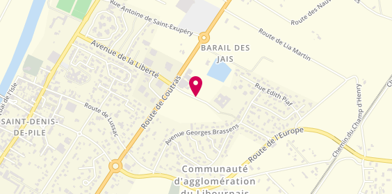 Plan de Ehpad le Barail des Jais, 4 Allée Danielle Mitterrand, 33910 Saint-Denis-de-Pile