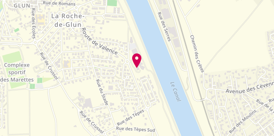 Plan de Maison de Retraite l'Ile Fleurie, 33 Route de Valence, 26600 La Roche-de-Glun