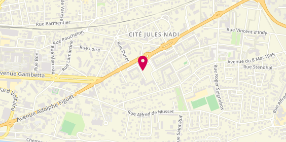 Plan de Résidence Dauphine, Rue Hippolyte Rodet, 26100 Romans-sur-Isère