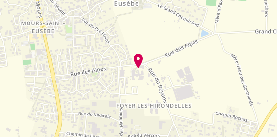 Plan de Ehpad Beausoleil, 4 Bis Rue des Alpes, 26540 Mours-Saint-Eusèbe