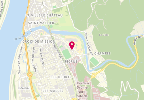 Plan de EHPAD Les Vallees, Rue Pierre Valette, 26241 Saint-Vallier