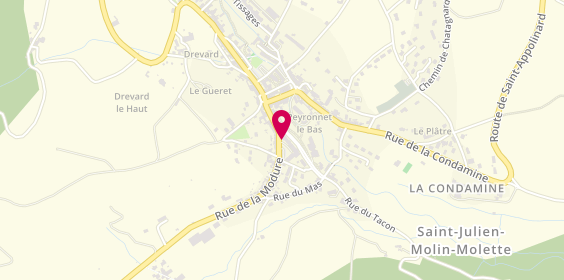 Plan de EHPAD le Val du Ternay, 13 Rue de la Modure, 42220 Saint-Julien-Molin-Molette