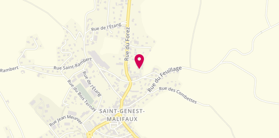 Plan de EHAPD Les Genest d'Or, 3 Bis Rue Font du Nais, 42660 Saint-Genest-Malifaux
