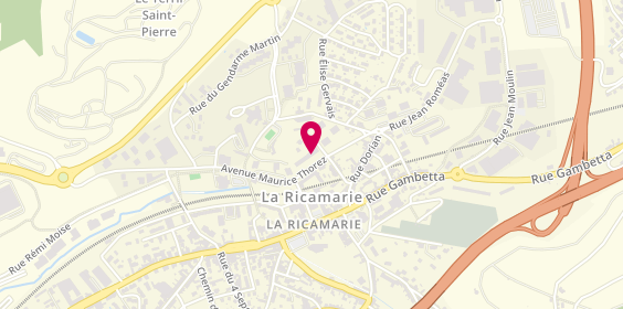 Plan de Résidence Autonomie la Récamière, avenue Maurice Thorez, 42150 La Ricamarie